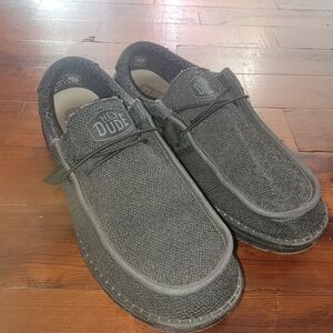 Hey Dude Men's Black Slip-On Loafers